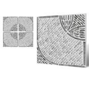 سرامیک طرح باتت 11 طوسی روشن ابعاد 60*60-کاشی پرنیان-Ceramic Buttet Parnian Tile