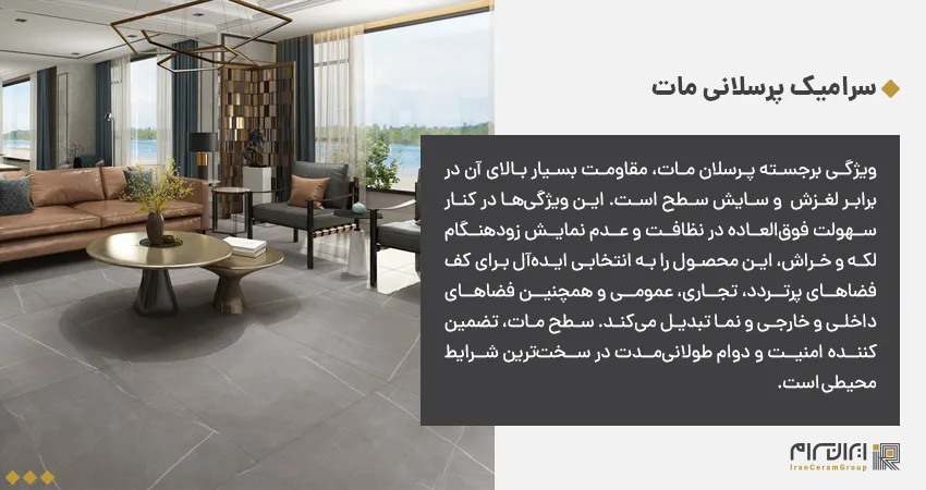 سرامیک پرسلانی مات