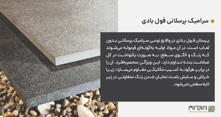 سرامیک پرسلانی فول بادی