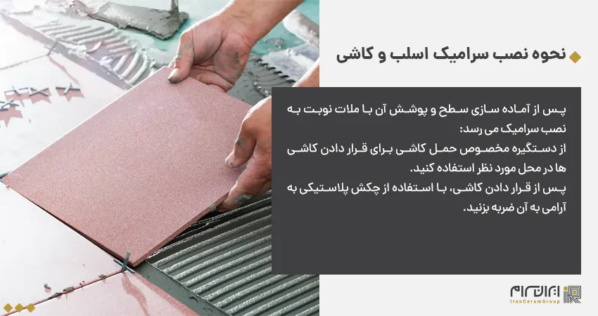 نحوه نصب سرامیک اسلب و کاشی
