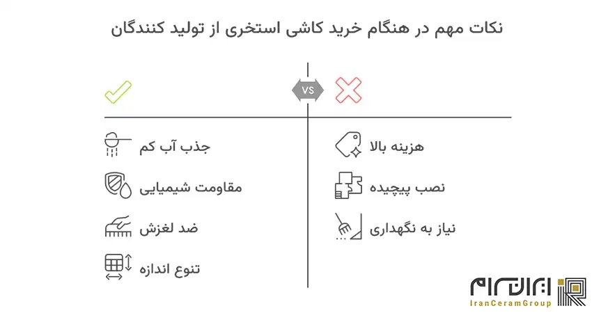 نکات مهم در خرید کاشی استخری
