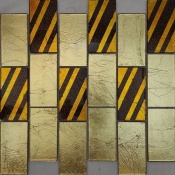 سرامیک شیشه ای طرح 2009 طلایی مسی ابعاد 10*5-سرامیک بهینا تایل-Ceramic Glass 2009 Behina Tile