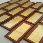 سرامیک شیشه ای طرح 2011 طلایی زرشکی ابعاد 10*5-سرامیک بهینا تایل-Ceramic Glass 2011 Behina Tile