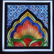 سرامیک طرح گل آبی روشن ابعاد 20*20-کاشی امیری-Ceramic Flowers Amiri Tile