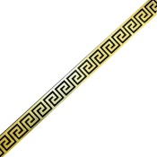 باند و فیتیله کاشی طرح النا مشکی طلایی ابعاد 4*60-کاشی ایستاسرام-Ceramic Elena Istaceram
