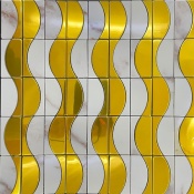 سرامیک طرح استلا طلایی نقره ای ابعاد 30*30-سرامیک گلدن لئون-Ceramic Stella Golden Leon Tile