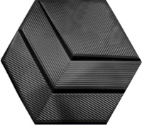 سرامیک شش ضلعی طرح بریستول مشکی سرامیک سرام آرا-Ceramic Bristol Ceram Ara Tile