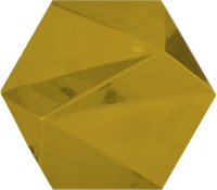 سرامیک شش ضلعی طرح داکو B طلایی سرامیک سرام آرا-Ceramic Dako Ceram Ara Tile