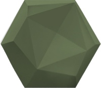سرامیک شش ضلعی طرح داکو D سبز تیره سرامیک سرام آرا-Ceramic Dako Ceram Ara Tile
