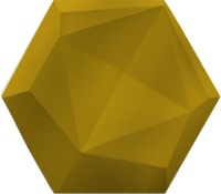 سرامیک شش ضلعی طرح داکو D طلایی سرامیک سرام آرا-Ceramic Dako Ceram Ara Tile