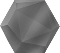 سرامیک شش ضلعی طرح داکو D نقره ای سرامیک سرام آرا-Ceramic Dako Ceram Ara Tile
