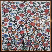 سرامیک طرح گل قرمز ابعاد 60*60-کاشی امیری-Ceramic Flowers Amiri Tile