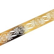 باند و فیتیله کاشی طرح دلارا طلایی سفید ابعاد 4*60-کاشی ایستاسرام-Ceramic Delara Istaceram