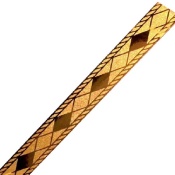 باند و فیتیله کاشی طرح دیانا طلایی ابعاد 4*60-کاشی ایستاسرام-Ceramic Diana Istaceram