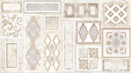 سرامیک طرح فلورانس کرم دکور ابعاد-60*30-کاشی اطلس مهریز-Ceramic Florence Atlas Tile