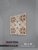 سرامیک طرح گل سنگ قهوه ای روشن ابعاد 30*30-کاشی باستان میبد-Golsang Design Ceramic