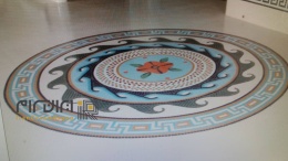 تابلو کاشی و سرامیک استخری اجرا شده A04 میکس-کاشی البرز-Pool Ceramic Tile Panel