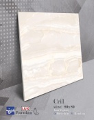 سرامیک طرح کریل کرم روشن ابعاد 80*80-کاشی پرنیان-Ceramic Cril Parnian Tile