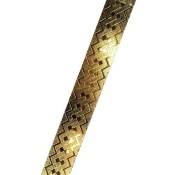 باند و فیتیله کاشی طرح لیانا طلایی ابعاد 4*60-کاشی ایستاسرام-Ceramic Lyanna Istaceram
