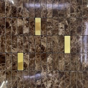 سرامیک طرح نیکولا شکلاتی تیره طلایی ابعاد 30*30-سرامیک گلدن لئون-Ceramic Nicola Golden Leon Tile