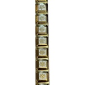 باند و فیتیله کاشی طرح پلاس 10 طلایی ابعاد 2*60-کاشی ایستاسرام-Ceramic Plus Istaceram