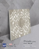سرامیک طرح پرادو طوسی تیره ابعاد 30*30-کاشی پرنیان-Ceramic Prado Parnian Tile