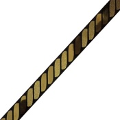 باند و فیتیله کاشی طرح رادان مشکی طلایی ابعاد 2*60-کاشی ایستاسرام-Ceramic Radan Istaceram