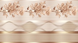 سرامیک طرح ریو دکور C کرم روشن و تیره ابعاد 60*30-سرامیک ایران زمین-Ceramic Rio Iran Zamin Tile
