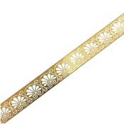 باند و فیتیله کاشی طرح آلما طلایی سفید ابعاد 4*60-کاشی ایستاسرام-Ceramic Alma Istaceram