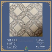 سرامیک طرح سیتارا طوسی روشن ابعاد 60*60-سرامیک سامان-Ceramic Sitara Saman Tile