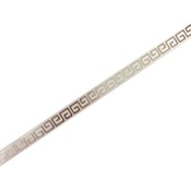 باند و فیتیله کاشی طرح ورساچه سفید نقره ای ابعاد 2*60-کاشی ایستاسرام-Ceramic Versace Istaceram