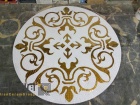تابلو کاشی و سرامیک استخری اجرا شده طلایی سفید-کاشی البرز-Pool Ceramic Tile Panel