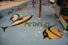 تابلو کاشی و سرامیک استخری اجرا شده طرح ماهی-کاشی البرز-Pool Ceramic Tile Panel