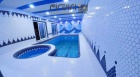 تابلو کاشی و سرامیک استخری اجرا شده طرح دلفین آبی تیره-Pool Ceramic Tile Panel