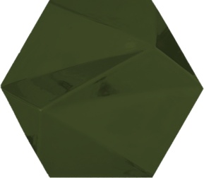 سرامیک شش ضلعی طرح داکو B سبز تیره سرامیک سرام آرا-Ceramic Dako Ceram Ara Tile