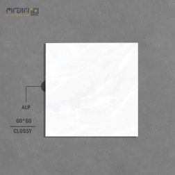 سرامیک طرح آلپ سفید ابعاد-60*60-کاشی کوثر ابرکوه-Ceramic Alp Kosar Tile