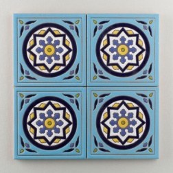 کاشی دست ساز هفت رنگ 6cfac_cdc8c ابعاد 20*20-کاشی پنجه پور-Handmade Tiles 6cfac_cdc8c Panjeh Pour Home