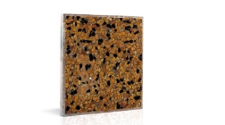 واش بتن ماشینی طرح WM157 مشکی لیمویی فریم دار-40*40-شایان گستر موزاییک- Machine Concrete Wash WM157 Shayan Gostar Mosaic