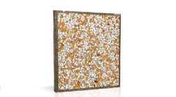 واش بتن ماشینی طرح WM155 سفید لیمویی فریم دار-40*40-شایان گستر موزاییک- Machine Concrete Wash WM155 Shayan Gostar Mosaic