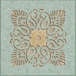 سرامیک طرح تورین سبز طلایی دکور ابعاد-15*15-سرامیک البرز- Ceramic Turin Alborz Ceram