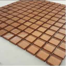 سرامیک شیشه ای طرح 1009 مسی ابعاد 2.5*2.5-سرامیک بهینا تایل-Ceramic Glass 1009 Behina Tile