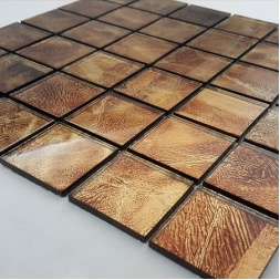 سرامیک شیشه ای طرح 1110 قهوه ای تیره ابعاد 5*5-سرامیک بهینا تایل-Ceramic Glass 1110 Behina Tile
