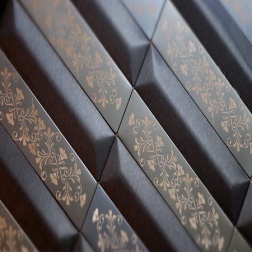 سرامیک دکوری طرح 1185 مشکی ابعاد 30*30-سرامیک دکو تایل-Ceramic 1185 Deco Tile