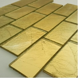 سرامیک شیشه ای طرح 2000 طلایی ابعاد 10*5-سرامیک بهینا تایل-Ceramic Glass 2000 Behina Tile