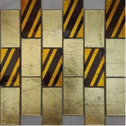 سرامیک شیشه ای طرح 2009 طلایی مسی ابعاد 10*5-سرامیک بهینا تایل-Ceramic Glass 2009 Behina Tile