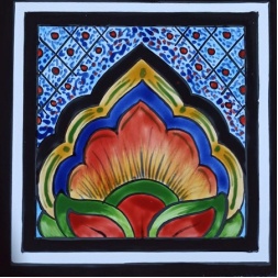 سرامیک طرح گل آبی روشن ابعاد 20*20-کاشی امیری-Ceramic Flowers Amiri Tile