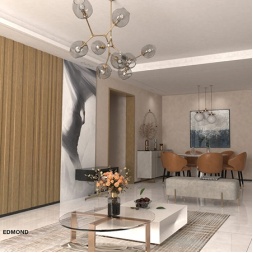 سرامیک طرح ادموند کرم روشن ابعاد-80*80-کاشی ونوس-Ceramic Edmond Venus Tile