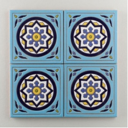 کاشی دست ساز هفت رنگ 6cfac_cdc8c ابعاد 20*20-کاشی پنجه پور-Handmade Tiles 6cfac_cdc8c Panjeh Pour Home