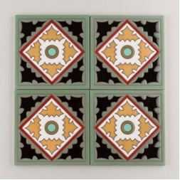 کاشی دست ساز هفت رنگ 964f8_cdc8c ابعاد 20*20-کاشی پنجه پور-Handmade Tiles 964f8_cdc8c Panjeh Pour Home