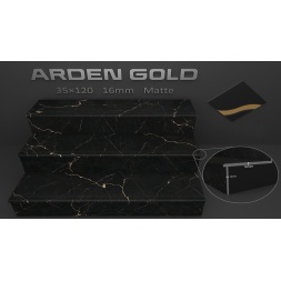 سرامیک پله طرح آردن طلایی ابعاد-120*35-کاشی رباط-Step Ceramic Arden Rabat Tile